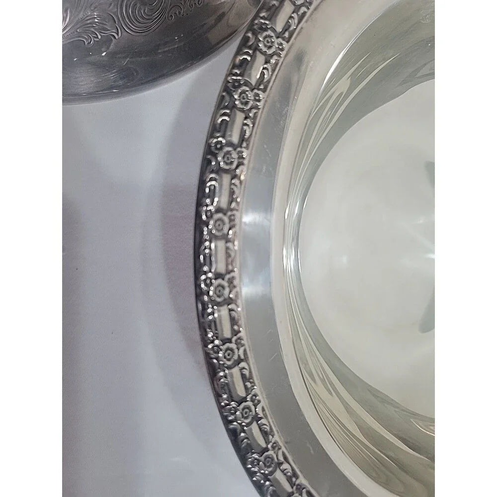 VTG International Silver Camelot Covered Vegetable Bowl Silverplate 6162 w Lid